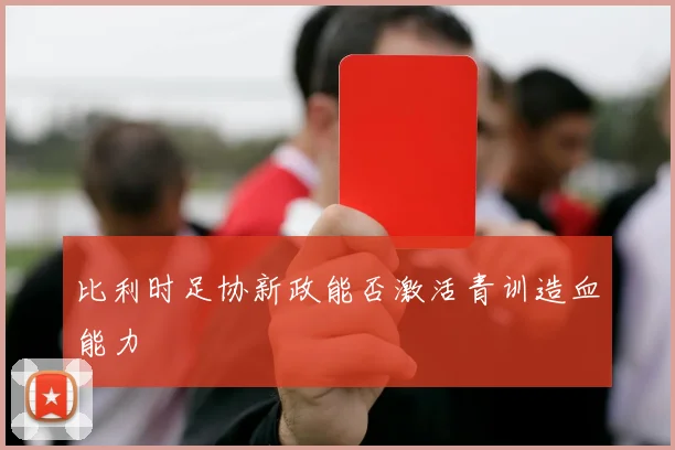 比利时足协新政能否激活青训造血能力
